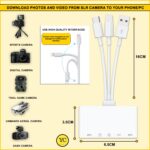 YellowCult 5-in-1 Memory Card Reader for Camera, USB OTG Adapter & SD Card Reader for iPhone 16 15 14 13 iPad Laptop, USB C & USB A Connector with Micro SD & SD Card Slots, Supports Fast Charging - Image 4