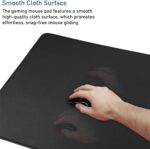 Black Rubber Desk Mat 70 x 30 cm, Non-Slip Extended Mouse Pad, Waterproof Desk Protector for Office, Gaming and Home Workspace - Image 4