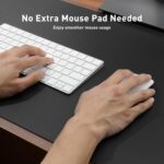 Black Rubber Desk Mat 70 x 30 cm, Non-Slip Extended Mouse Pad, Waterproof Desk Protector for Office, Gaming and Home Workspace - Image 5