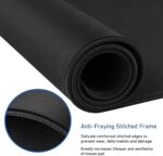 Black Rubber Desk Mat 70 x 30 cm, Non-Slip Extended Mouse Pad, Waterproof Desk Protector for Office, Gaming and Home Workspace - Image 6