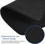 Black Rubber Desk Mat 70 x 30 cm, Non-Slip Extended Mouse Pad, Waterproof Desk Protector for Office, Gaming and Home Workspace - Image 7