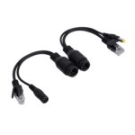 Naroote POE Splitter Injector, POE Adapter Splitter Splitter Injector 12V Power Over Ethernet Passive POE Adapter Cable Black (Black) - Image 5