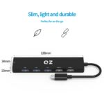 [USB 3.2 10 Gbps, 6 Ports] QZ USB Hub 3.2 for Next Gen Office Work Stations, USB Type C to Type C Hub, USB-A + USB-C + USB 2.0, Type C Hub, USB C Hub for PC, Laptop and Phones - Image 5