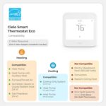 Cielo Smart Eco Thermostat | Supports Conventional Systems up to (2H/2C) & Heat Pumps (4H/2C) | Free C-Wire Adapter | Alexa, Google, Siri Shortcuts, SmartThings, IFTTT | DIY Installation (White) - Image 3