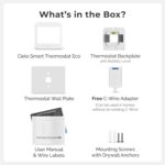 Cielo Smart Eco Thermostat | Supports Conventional Systems up to (2H/2C) & Heat Pumps (4H/2C) | Free C-Wire Adapter | Alexa, Google, Siri Shortcuts, SmartThings, IFTTT | DIY Installation (White) - Image 5