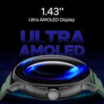 Boat Lunar Oasis w/TBT Navigation, QR Tray, Watch Face Studio, Bluetooth Calling, Emergency SOS 1.43" (3.6 cm) AMOLED Display Fitness Smart Watch for Men & Women(Olive Green) - Image 4