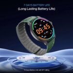 Boat Lunar Oasis w/TBT Navigation, QR Tray, Watch Face Studio, Bluetooth Calling, Emergency SOS 1.43" (3.6 cm) AMOLED Display Fitness Smart Watch for Men & Women(Olive Green) - Image 5