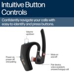 Poly Voyager Legend 50 UC Bluetooth Headset with Charging Case - 4 Noise-Canceling Mics, AI NoiseBlockAI & WindSmart Tech - Bluetooth Headphones with Mic, Smart Call Controls, All-Day Comfort - Image 6