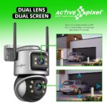 Active Pixel 3MP+3MP =6MP | Dual Lens Smart CCTV Camera | WiFi Wireless IP Home Security Camera | Double Side View | Rotating Pan & Tilt | Outdoor CCTV Camera | Alexa Supported - A5 - Image 3