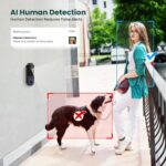 Video Doorbell Camera Wireless with Chime, AI Human Detection, 2-Way Talk, 2.4G Wi-Fi, Cloud Storage, Battery Powered, Indoor Outdoor Surveillance - Image 4