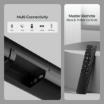 Boat Aavante Bar Quake Pro, 240W Signature Sound, 2.1CH, Wireless Subwoofer, BT v5.3, Multiple Ports, Bass & Treble Controls, Bluetooth Sound bar, Home Theatre Soundbar Speaker (Premium Black) - Image 6