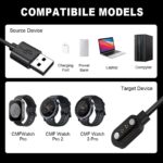 Charger Compatible with CMF by Nothing Watch Pro Charging Cable Replacement Charger Compatible with CMF Watch Pro 2 Smartwatch, Black - Image 3
