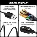 Charger Compatible with CMF by Nothing Watch Pro Charging Cable Replacement Charger Compatible with CMF Watch Pro 2 Smartwatch, Black - Image 4