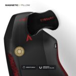 Cybeart | Stealth - NEO Series Gaming/Office Chair | 4D Armrest, NeoTek™ Leatherette, AeroMag™ Neck & Lumbar Pillow, Recline & Tilt - Image 6