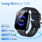 Smart Watch for Men Women Answer/Make Calls, 1.96" HD Fitness Watch with Heart Rate Sleep SpO2 Monitor, Step Counter Fitness Tracker, 110+ Sports Activity Trackers, Smartwatches for Android iOS - Image 3