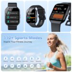 Smart Watch for Men Women Answer/Make Calls, 1.96" HD Fitness Watch with Heart Rate Sleep SpO2 Monitor, Step Counter Fitness Tracker, 110+ Sports Activity Trackers, Smartwatches for Android iOS - Image 5
