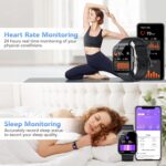 Smart Watch for Men Women Answer/Make Calls, 1.96" HD Fitness Watch with Heart Rate Sleep SpO2 Monitor, Step Counter Fitness Tracker, 110+ Sports Activity Trackers, Smartwatches for Android iOS - Image 6