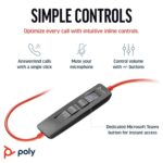 Poly (Plantronics Blackwire 3320 Stereo Headset, On Ear W/Noise-Canceling Mic, 130G, Connect to Mobile/Tablet Via USB-C/A, 180-Degree Pivoting Speakers, Dynamic EQ, Hi-Fi Stereo, Black, 8G0Y9AA - Image 4