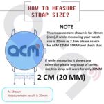ACM Watch Strap Soft Nylon 20mm compatible with Garmin Forerunner 165 Smartwatch Sports Band - Image 6