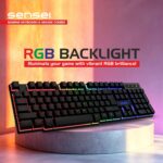 ZEBION Sensei Wired Gaming Keyboard Mouse Combo with RGB Lights, The Backlit Keys are Bright and Sharp, Adjustable DPI with Color Changing RGB Light, Durable Body, 1 Year Warranty - Image 3