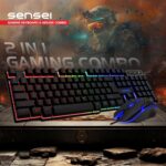 ZEBION Sensei Wired Gaming Keyboard Mouse Combo with RGB Lights, The Backlit Keys are Bright and Sharp, Adjustable DPI with Color Changing RGB Light, Durable Body, 1 Year Warranty - Image 6