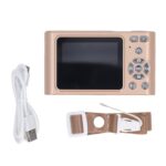 Digital Camera, 2.5K 48MP Autofocus Vlogging Camera 16X Digital Zoom Point and Shoot Cameras for Teens Beginners, with Speaker and Microphone (Gold) - Image 7