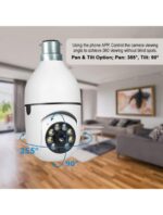 TP PLUS 3MP WiFi Light Bulb Camera for Home Indoor | 360° View | Full HD (Light Camera) - Image 3