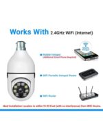 TP PLUS 3MP WiFi Light Bulb Camera for Home Indoor | 360° View | Full HD (Light Camera) - Image 5