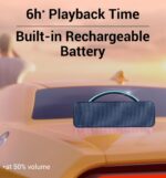 ZEBRONICS Newly Launched Rocket 200 Portable Wireless Speaker with 20W Bluetooth 5.1, FM, USB, AUX, Deep Bass,Media & TWS, Microphone Input, Karaoke,Dual 5.08cm Drives,Call Function(Blue) - Image 6