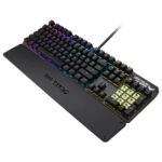 ASUS TUF K3 USB Highly Durable Mechanical Gaming Keyboard for PC, Programmable Onboard Memory, Dedicated Media Controls, Aura Sync RGB Lighting, Detachable Magnetic Wrist Rest (Black) - Image 4
