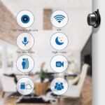 Mini WiFi Full HD IP Camera Wireless CCTV Security with Microphone Cloud Based Storage Night Vision Motion Detection Two Way Communication Supports SD Card Security Camera (IP Camera) - Image 5