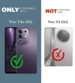 Jkobi PU Leather Finish Back Cover Case for Vivo T4x | Vivo Y31 Pro (Professional Minimalist Texture | MagSafe Compatile | Camera Protection | Sleek Sober Formal) - Image 4