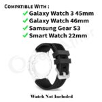 CellFAther® Premium Band 22mm Straps for Samsung Galaxy Watch 3 45mm strap/Galaxy Watch 46mm straps/Gear S3 Frontier/Classic 22mm with Quick Release Straps - Image 3