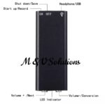M & V Solutions® Digital Voice Recorder 4K Audio Recording Quality for Lectures Meetings Interviews Music with inbuilt Memory of 8GB - Image 3