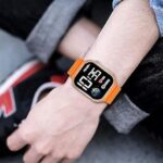 Smart Fitness Watch with Heart Rate Monitor, Color Display, Orange Sport Band, Activity Tracker, Sleep Monitor, Step Counter, Health Tracking Features - Image 4
