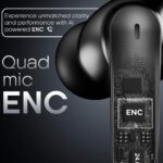 Leaf Buds X334 True Wireless in Ear Earbuds Ai Sound App, 40H Playtime, Quad Mic with Enc, 50Ms Low Latency, Fast Charging(10Min=300Min), 10Mm Driver, Ipx5, Bluetooth V5.4 TWS (Matcha) - Image 5