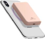 Wireless Power Bank 10,000mAh with Type-C & USB-A Ports, 25W Fast Charging, Compatible with 12+ and Android Devices – Pink - Image 3