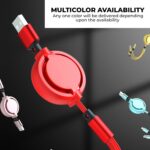 3in1 Fast Charging Cable for Andorid Smartphones, Type C Smartphones and iOS Phones Data Cable (Pack of 1) - Image 3