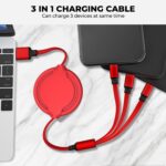 3in1 Fast Charging Cable for Andorid Smartphones, Type C Smartphones and iOS Phones Data Cable (Pack of 1) - Image 6