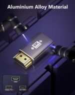 FEDUS 8K Ultra HD HDMI Connector Male to Female Converter, Extension, 2.1 Adapter Extender for TV Led LCD Stick, Xbox, PS4 PS5, Supports 3D HDR, eARC, 8K@60Hz 4K@144Hz Pack-2 - Image 4