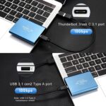SSD USB 3.1 External Solid State Drives Hard Disk for PC Laptop 2TB Blue - Image 3