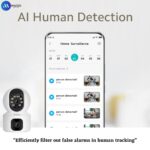 Maizic Smarthome 5+5 MP CCTV Camera 360� Security WiFi Camera, Pan & Tilt, Color Night Vision 20M, Human Detection, Smart Motion Tracking, 2-Way Talk - Image 3