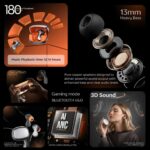 Newly Launched Super-pods TWS with ENC Bluetooth V5.4 Wireless Headphones, 40Hrs Playtime, Deep Bass, Low Latency, Stereo Calls, Snug-fit TWS Earbuds, Smooth Touch Control & Fast Charging - Image 3