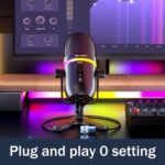 Ant Esports Wente 250 USB Microphone, Plug and Play Gaming Mic for PC, Mac, PS4/5, Podcast Microphone with RGB, Mute, Monitor, Noise Reduction, Volume Gain, Great for Recording, Streaming - Image 5