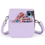 TEKTONIC Lilac Purple Instant Camera Case for Fujifilm Mini 11 & MIni 12 | PU Leather Protective Bag with Pocket & Adjustable Shoulder Strap - Image 6