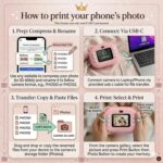 Camlet Instant Print Camera 48MP | Photo & Video, Creative Game for Kids Mini LED Digital 1080P HD Display | Long Lasting Battery Life, Includes 3 Print Rolls, Ideal Gift for Birthday, Boys & Girls - Image 5