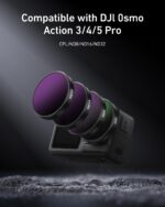 TELESIN Lens Filter Set for DJI Action 5/4/ 3 Camera Accessories, 4-Pack CPL ND32 ND16 ND8 Polarizing Neutral Density HD Filter Lens Protective Protector Cover for DJI Osmo (ND Filter) - Image 3