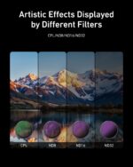 TELESIN Lens Filter Set for DJI Action 5/4/ 3 Camera Accessories, 4-Pack CPL ND32 ND16 ND8 Polarizing Neutral Density HD Filter Lens Protective Protector Cover for DJI Osmo (ND Filter) - Image 4