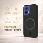 Jkobi Leather Finish Back Cover Case for Motorola Moto G85 5G (MagSafe Compatible Wireless Charging | Soft Touch | Camera Bump Protection) - Image 4