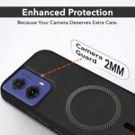 Jkobi Leather Finish Back Cover Case for Motorola Moto G85 5G (MagSafe Compatible Wireless Charging | Soft Touch | Camera Bump Protection) - Image 6